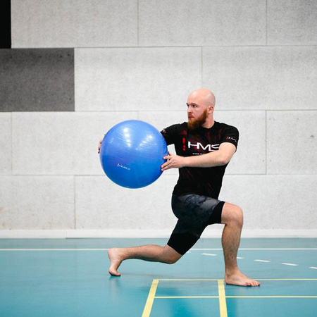 Piłka gimnastyczna fitness HMS yb01n 55cm niebieska