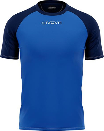 Koszulka treningowa Givova Capo MC niebiesko-granatowa MAC03 0204