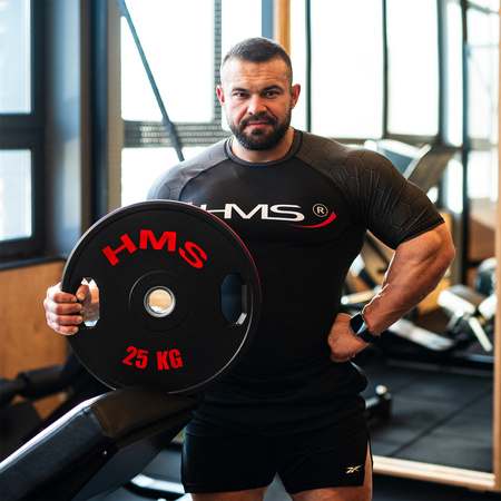 Talerz olimpijski ogumowany 2 x 25 kg HMS TOG25 2 x 25 kg