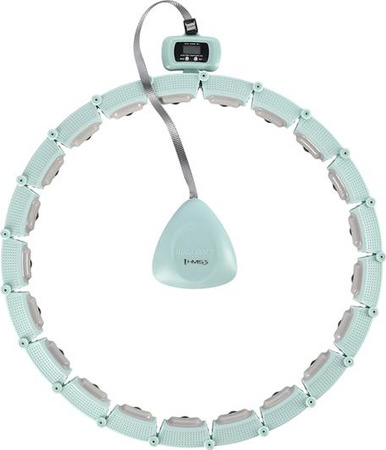 Hula hop z magnesami obciążnikiem licznikiem zielony HMS HHM14