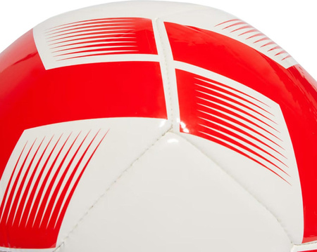 Piłka nożna adidas Starlancer Club Ball biało-czerwona IA0974