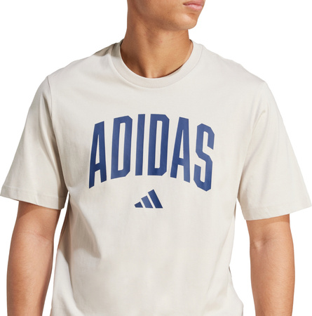 Koszulka męska adidas Collegiate Lineage beżowa JM6415