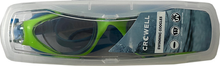 Okularki pływackie dla dzieci Crowell GS23 Splash niebieko-zielone