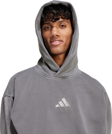 Bluza męska adidas ALL SZN Fleece Washed Hoodie szara JL6539