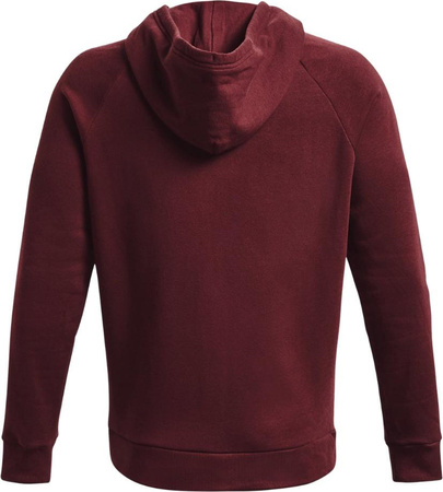 Bluza męska Under Armour Rival Fleece FZ Hoodie bordowa 1357111 690