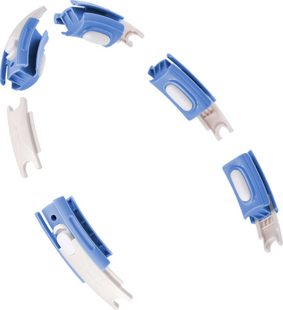 Hula hop z magnesem i obciążnikiem licznik HMS hhm15 niebieskie