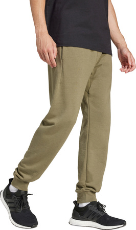 Spodnie męskie adidas Essentials Big Logo French Terry oliwkowe JE8970