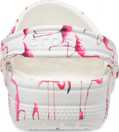 Chodaki sandały klapki dla dzieci Crocs Classic Party Kids biało-różowe 207826 1CW