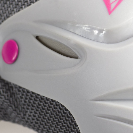 Zestaw ochraniaczy kolana łokcie Akosport PO06 50KG rozmiar XL szaro-różowy