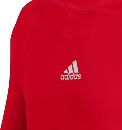 Koszulka dla dzieci adidas Alphaskin Sport LS Tee JUNIOR czerwona CW7321