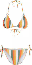 Damski strój kąpielowy dwuczęściowy O'neill CAPRI - BONDEY BIKINI SET orange multistripe rozmiar 36