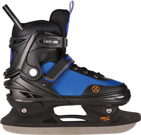 Łyżworolki z wymienną płoza hokejową Nils Extreme nh18188a 2w1 czarno-pomarańczowe rozmiar S (29-33)