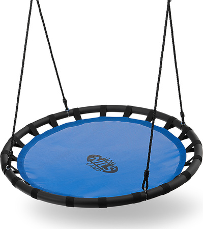 Bocianie gniazdo huśtawka Nils Camp NB5035 średnica 110 cm niebieska