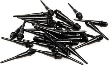 Końcówki do darta Meteor czarne 24szt 24686