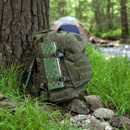 Karimata mata turystyczna do siedzenia składana NC17105 Nils camp zielona 40x30x2cm