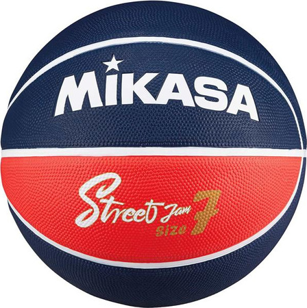 Piłka do koszykówki koszykowa Mikasa granatowo-czerwona BB702B-NBRW