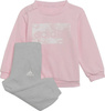 Dres dla dzieci adidas I Lin ft Jogger różowo-szary H65821