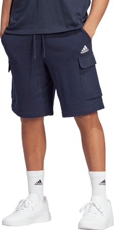 Spodenki męskie adidas Essentials French Terry Cargo granatowe HA4339