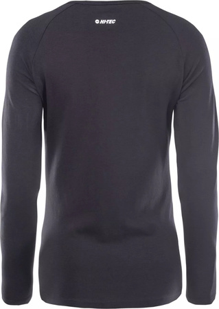 Damska koszulka Hi-tec LADY SOLA LS czarny rozmiar L