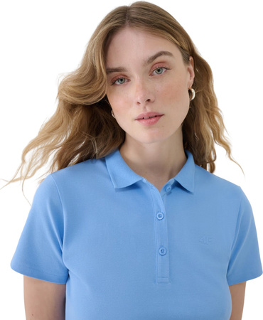 Koszulka damska polo 4F F365 błękitna 4FWMM00TPTSF365 32S