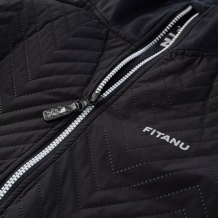 Męska bluza ocieplana rozpinana bez kaptura Fitanu Fexan rozmiar L