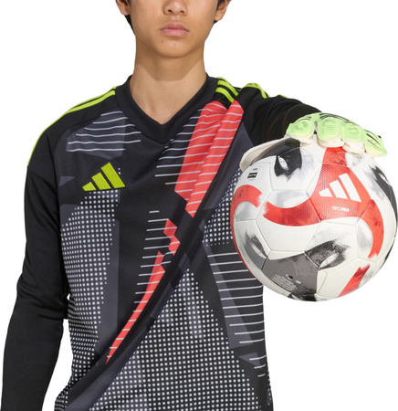 Rękawice bramkarskie adidas Predator Training limonkowe JN5356