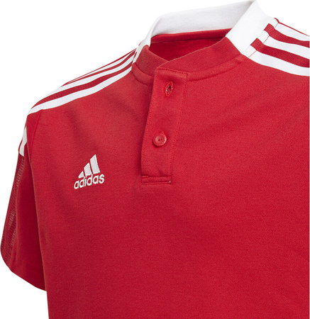 Koszulka dla dzieci adidas Tiro 21 Polo czerwona GM7346