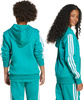 Bluza dla dzieci adidas 3 Stripes Fleece Hoodie 225 turkusowa JN2417
