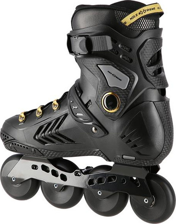 Łyżworolki Nils Extreme slalomowe NA20002 czarno-złoty rozmiar 39
