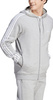 Bluza męska adidas Essentials Fleece 3-Stripes Full-Zip szara IJ6479