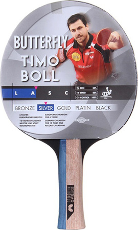 Rakietka do tenisa stołowego ping-ponga Butterfly Timo Boll Silver