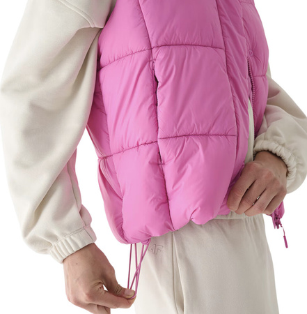 Kamizelka damska 4F F140 różowa 4FWAW24TVJAF140