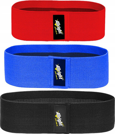Zestaw taśm gum oporowych Hip Band 3 sztuki