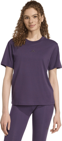 Koszulka damska adidas Essentials Small Logo Cotton fioletowa JY4966