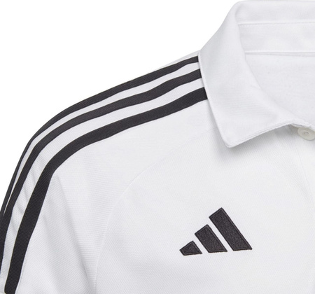 Koszulka dla dzieci adidas Tiro 23 League Polo biała HS3589