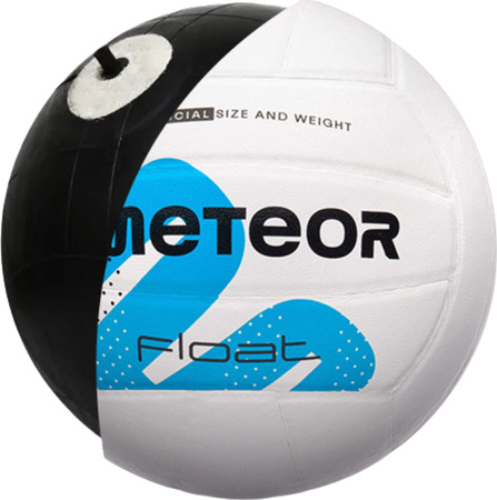 Piłka siatkowa Meteor Pvc biało-niebieska 17410