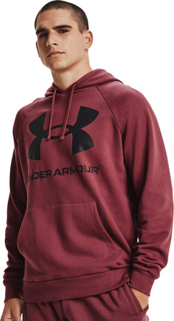 Bluza męska Under Armour Rival Fleece Big Logo HD burgund 1357093 652