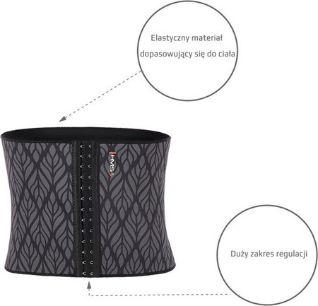 Pas wyszczuplający neoprenowy gorset HMS GR222 rozmiar S/M