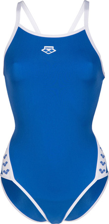 Damski Strój Kąpielowy Women's Arena Icons Super Fly Back Solid  royal-white rozmiar 36