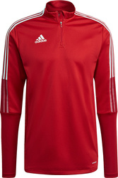 Bluza męska adidas Tiro 21 Training Top czerwona GH7303
