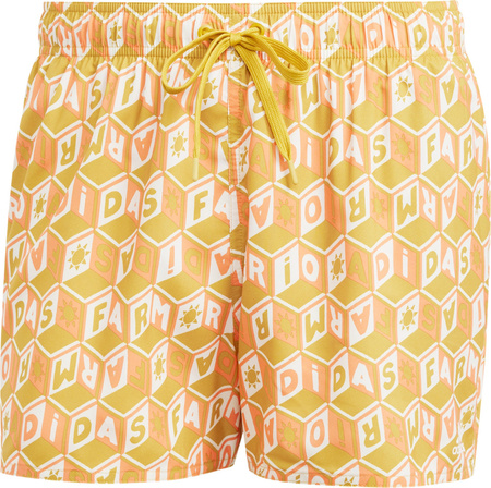 Spodenki szorty kąpielowe męskie adidas FARM Rio 3-Stripes CLX żółte IR6199