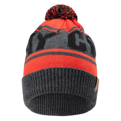 Czapka zimowa dziecięca Bejo Barro jrb ocieplana szaro-pomarańczowa