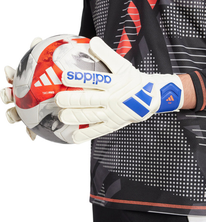 Rękawice bramkarskie adidas Copa Club Goalkeeper biało-niebieskie IX3835