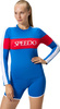 Damska Koszulka Z Długim Rękawem Ls Swim Top  racing red/bright white rozmiar S