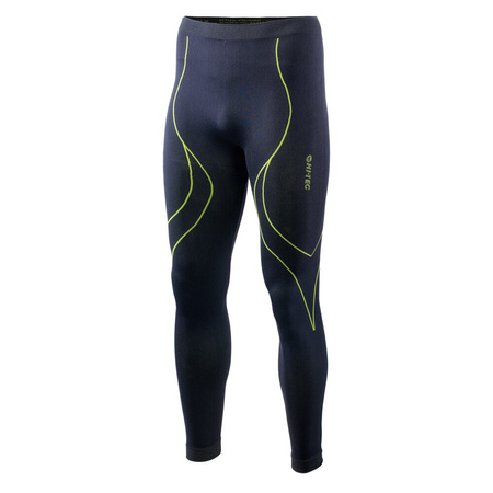 Męska bielizna termoaktywna spodnie kalesony legginsy Hi-Tec Ikar Bottom czarne rozmiar XXL