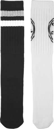 Skarpety Converse 2 pak białe, czarne E744A