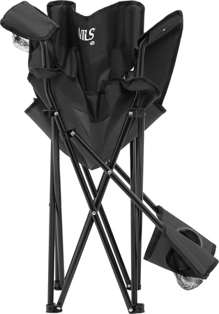 Krzesło fotel turystyczne plażowe składane Nils Camp NC3301 czarne