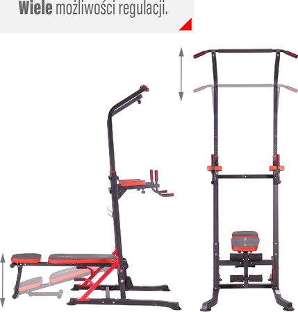 Poręcz wielofunkcyjna z ławeczką HMS PWL8324