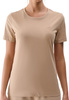 Koszulka damska 4F F2356 beżowa 4FWMM00TTSHF2356 83S