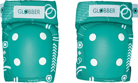 Ochraniacze dla dzieci na łokcie i kolana Globber / Emerald Green - Shapes 529-107